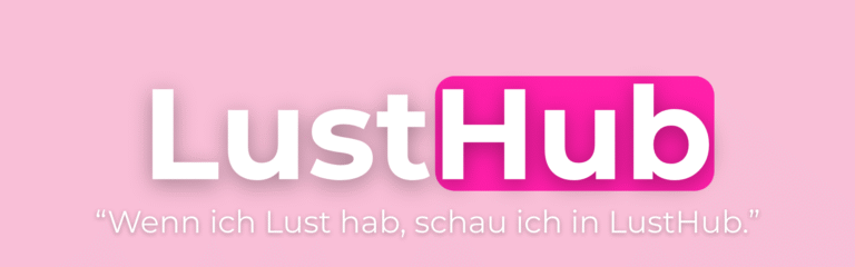LustHub Banner in Pastellrosa – Plattform für sexuelle Aufklärung, Lifestyle und sinnliche Bildung von PPSHQ